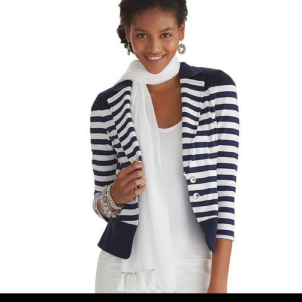 White House Black Market Knit Blazer 10
